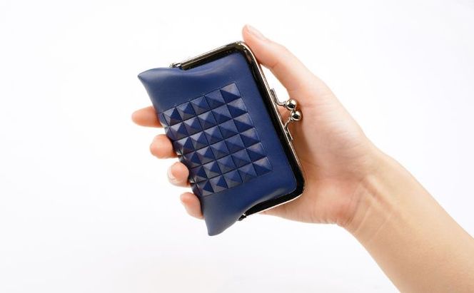 財布 SAKURA WAQS TOKYO GA-MA テトラシリーズ ( 黒 紺 ) 小銭入れ 革 牛革 革製品 皮革製品サイフ カード お札 鍵 ワイヤレスイヤフォン 薬ケース 薬入れ  ポーチ ビジネス 名刺入れ 小物 ファッション 伝統工芸 ガマグチ 