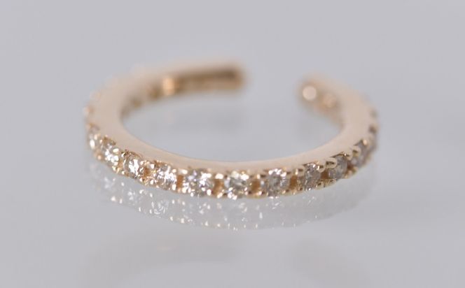 0.2ct 10金 イヤーカフ イエローゴールド 管理番号RTJ-019 246-001-YG