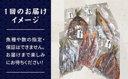 【全6回定期便】【塩 にも こだわり ！ 】玄海 の 海旬 の 干物 セット ( 3,4人向け ) 糸島市 / 福ふくの里 [ALD006]