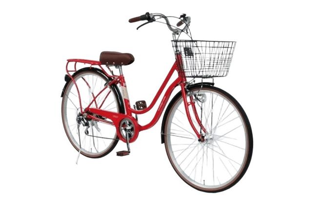 099X363-1 a.n.designworks/ STYLE KIX FAMILY276 レッド【27型 自転車 完成品 組み立て不要 アウトドア サイクリング じてんしゃ 通勤 通学 新生活】