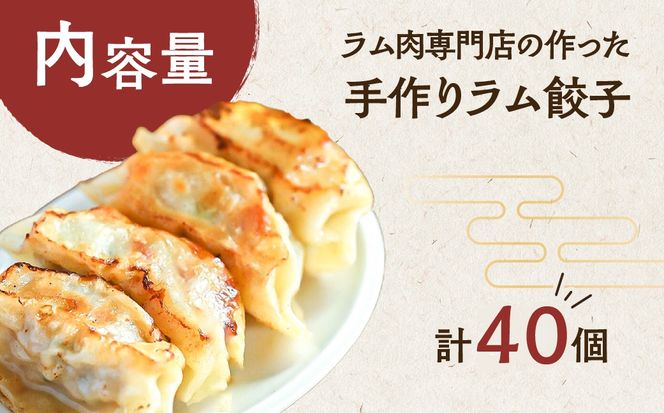 ラム肉専門店の作った手作りラム餃子　40個 MROA156