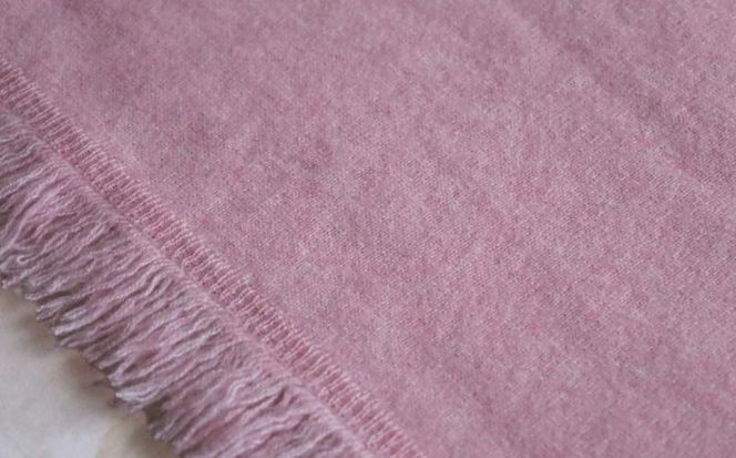 G3330 『Noble Fibre』100％カシミヤ・マフラー 桜色【高級 カシミア おしゃれ ファッション 防寒 かしみあ】