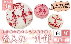 a953 ＜期間限定！2025年11月～2026年5月末の間で発送対応＞選べる!名入れ一升餅(白・紅・紅白セット)【ちろす家】姶良市 おもち 餅 背負い餅 餅踏み お祝い 1歳 男の子 女の子 誕生日 ベビー イベント 真空パック 冷凍