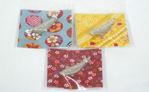 鯖の箸置き　3つ　錫（すず）製 食器 雑貨 日用品 