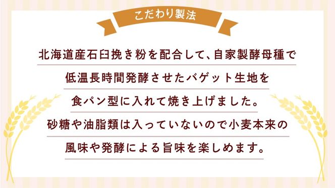 ハード トースト（２斤） ハードトースト 食パン パン ぱん 砂糖 油脂類 乳 卵不使用 ハード系 甘くない食パン 自家製 酵母種 バゲット生地 [BR14-NT]