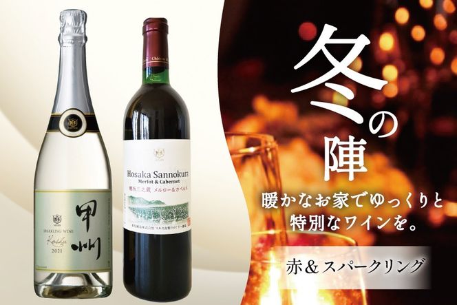 ワイン 赤 スパークリング おまかせ マルスワイン2本セット ～冬