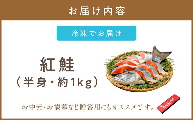 ミシン目入り真空 紅鮭半身姿切り身 ( 海鮮 魚介 お魚 魚 鮭 紅鮭 さけ サケ しゃけ 半身 時短 焼くだけ 簡単 贈答 贈り物 便利 お弁当 おかず 箱入り お中元 御中元 お祝い ギフト ふるさと納税 )【094-0112】
