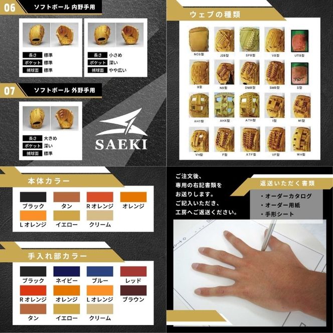 SAEKI 軟式用オーダーグローブ