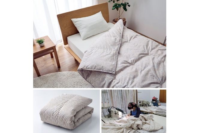 【夏用】高級 軽量 高品質 羽毛布団 セミダブル 肌掛け 肌掛け布団 ダウン 夏 プレミアム ハンドセレクト ポーランド産 マザーグースダウン 98％ 0.4kg 稀少 ダウンケット 日本製 綿100％ 布団 ふとん 羽毛ふとん 寝具 羽毛 手選別 Animex ソフトケース付き [川村羽毛 山梨県 韮崎市 20742885]