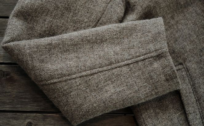 ツイード コート メンズ フリーサイズ 国産 岡山 ウール アルパカ 服 ファッション アウター 