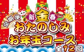 【定期便・全12回】新春おたのしみ お年玉コース 金（牛肉 豚肉 鶏肉 フルーツ スイーツ 2026 定期便 先行予約 宮崎 小林市）