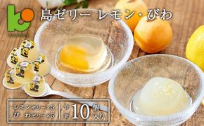 島ゼリー レモン・びわ 10個セット　ゼリー