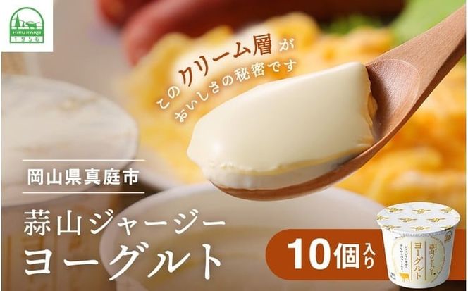 【定期便12カ月】 全12回 蒜山ジャージーヨーグルト10個入×12回 定番人気NO.1 冷蔵 「ご当地ヨーグルトグランプリ」金賞 デザート プレゼント 蒜山酪農 真庭 岡山 ジャージー 牛 牛乳 ミルク 濃厚 乳製品 おやつ 人気 ランキング 女性 ヨーグルト 【hiru-tkb004】
