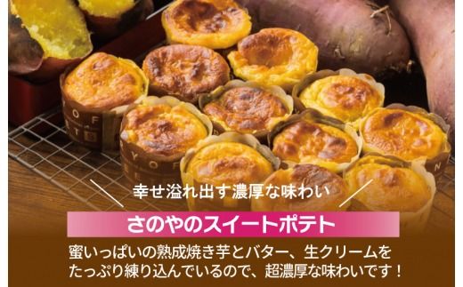 010B1760 【圧倒的企業努力】芋匠さのや特製 濃厚スイートポテト+芋けんぴ 付き