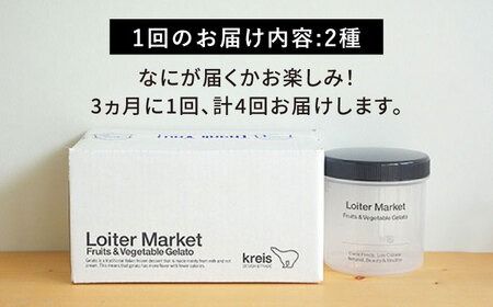 【 全4回 定期便 】 お楽しみ ボトル 2個 × 4回 セット《糸島》【LoiterMarket ロイターマーケット】 [AGD013] アイス クリーム アイスクリーム ジェラート ジェラートアイス