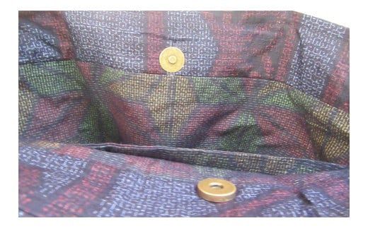 重要無形文化財 ・ 結 ・ リメイク トートバック 本場結城紬 手作り バック [BN031ci]