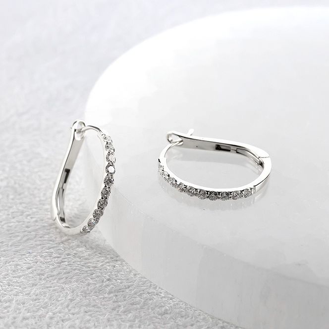 プラチナ フープ ピアス ダイヤモンド フープピアス レディース 大きめ ペア ダイヤ 0.5ct 金属アレルギー 対応 pt900 中折れ式 貫通式 ジュエリー シンプル 人気 普段 使い250226hy203p SWAA282-pt