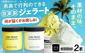 ジェラート アイス アイスクリーム おまかせボトル 2種セット 糸島市 / LoiterMarket ロイターマーケット アイス ジェラート[AGD040]