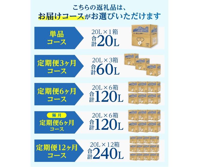 【バナジウム天然水】富士山の原水 20L BIB 【選べるお届けコース】単品 定期便 3か月 6か月 12か月 隔月6回  水 防災 備蓄 防災グッズ 保存 ストック 山梨 富士吉田