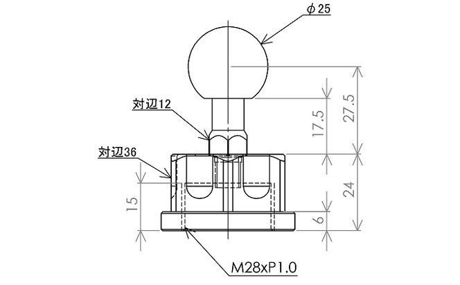 マルチマウントアームセットφ25-φ23　Yamaha（ヤマハ）YZF-R1，Suzuki GSX-R1000（07～15）他用 N-F281-B23 雑貨 日用品
