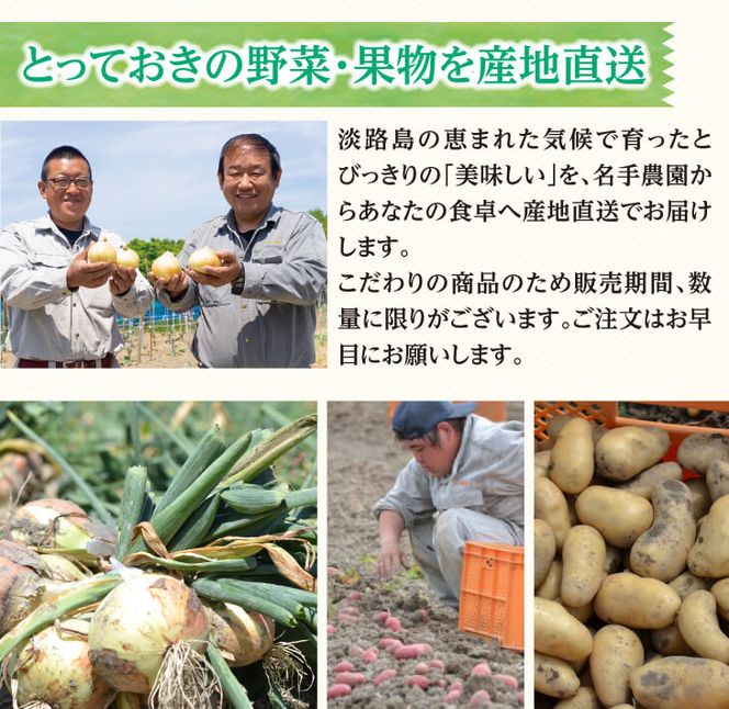 【定期便】名手農園の淡路島特産玉ねぎ(5kg)とお米(3kg)の10ヶ月コース