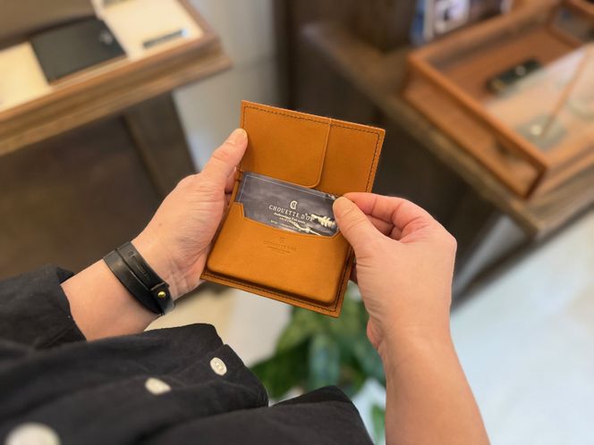 革職人が作る牛革名刺入れ Card case［CML］ 304018_AX27VC01