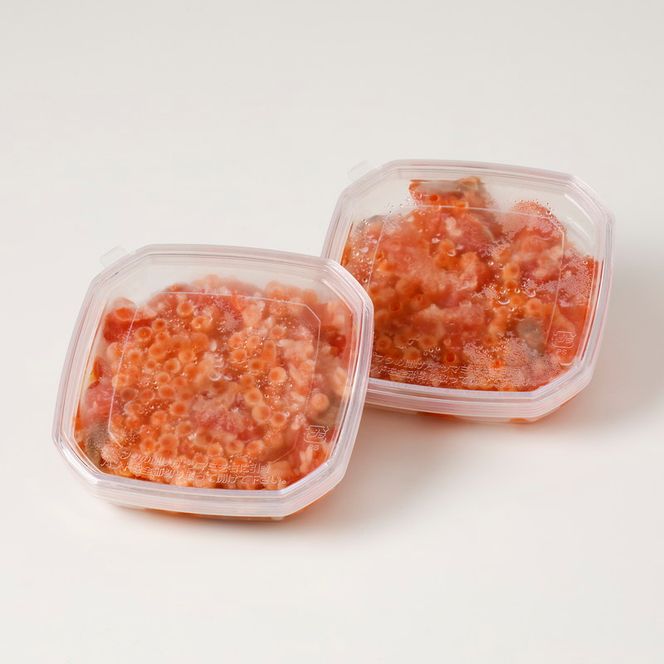 自家製いくら入り紅鮭石狩ルイベ漬100ｇ×２「函館朝市弥生水産」_HD032-054