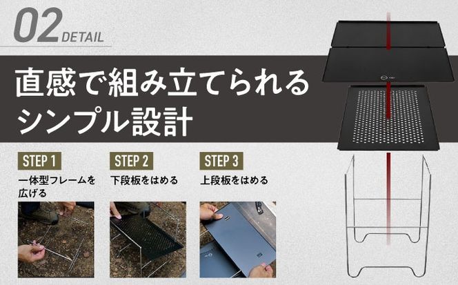 ZEN Camps Air-2 Table (ブラック) アウトドアテーブル キャンプテーブル 折りたたみ コンパクト おしゃれ 沖縄市 / 株式会社YOLO[BCAH002]