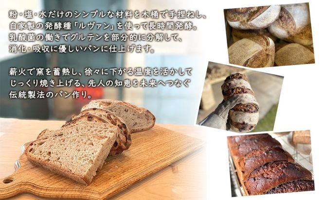 【薪窯焼き】香り高い大きなパン 3種セット (カンパーニュ・レザン・ブリオッシュ) ハード系パン レーズン パン セット K2686