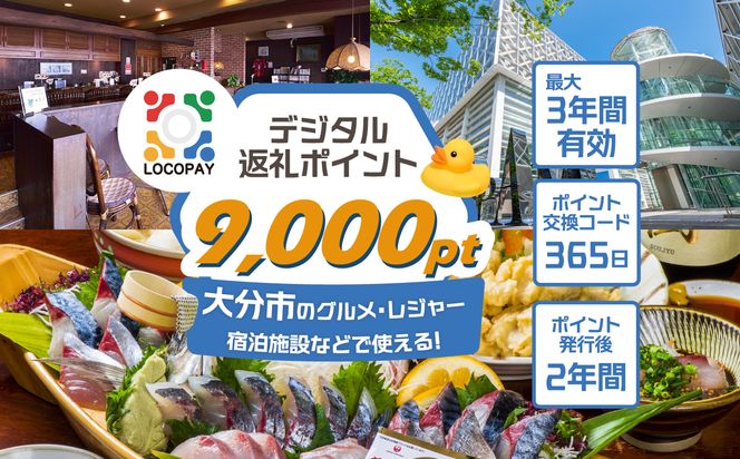 【P01091】LOCOPAYデジタルポイント【9,000ポイント】