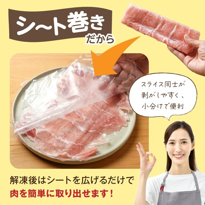 延岡よっとん ロース＆バラ シート巻 各400g×2 N0220-YA779