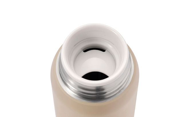 水筒 マグボトル 500ml 洗いやすい おしゃれ SKB-S500 ベージュ アイリスオーヤマ 保冷 保温 ステンレスケータイボトル スクリュー 水分補給 ステンレスボトル ケータイボトル 遠足 