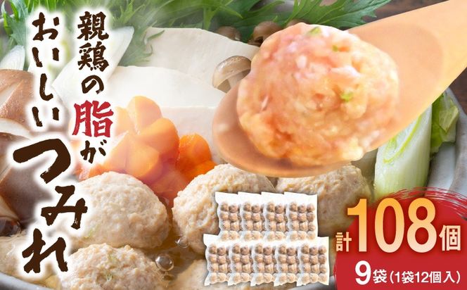 親鶏の脂がおいしい つみれ 合計108玉（12個入り×9袋）_a0388_hi