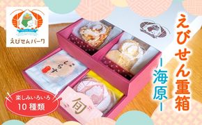 えびせん重箱 海原 えびせんパーク 煎餅 せんべい 海老せんべい 　たこせん　たこせんべい　いかせんべい　海老　いか　たこ　姿焼き　詰め合わせ　お菓子　おつまみ　おやつ　美浜町　愛知県　特産品　おみやげ 　お歳暮　お中元