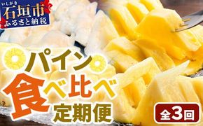 【マツコの知らない世界で絶賛！】《2026年4月～7月順次発送》【先行予約】パイナップル好きにおすすめ！満足のパイナップル3品種定期便【 沖縄 石垣 ピーチ ホワイトココ ジュワリー パイン パイナップル 完熟 セット フルーツ デザート 食べ比べ 定期便 TV テレビ 紹介 マツコ 】 TF-36_R8