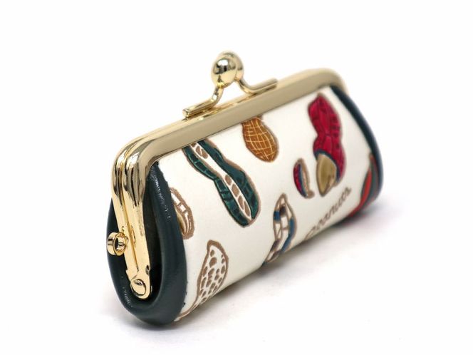 【文庫屋大関】印鑑ケース　ピーナッツ【皮革工芸品】 ファッション小物 民芸品 