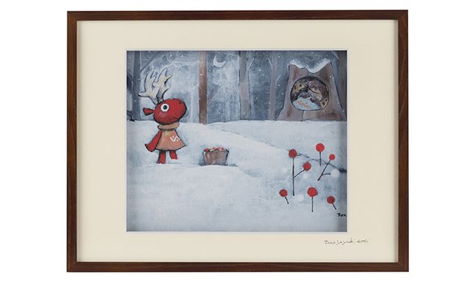 Harry＆Marie 名画 シリーズ(2)「ディーナからの便り」ハリーマリー ジクレー 絵画 インテリア アート 額装入り ファンタジー ジークレー 作品