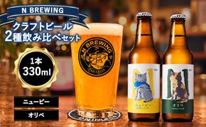 クラフトビール 2本セット（ニュービー・オリベ）| クラフトビール ビール 地ビール 酒 お酒 飲み比べ ギフト プレゼント 贈り物 家庭用 自宅用 送料無料 人気 岐阜 瑞穂市 みずほビアワークス