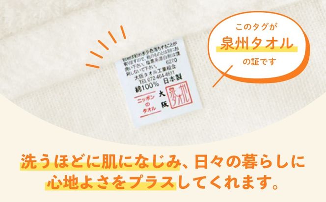 015B517 【スピード発送】ザ・泉州タオル （アイボリー 約33×86cm 12枚） ボーダーつきフェイスタオル