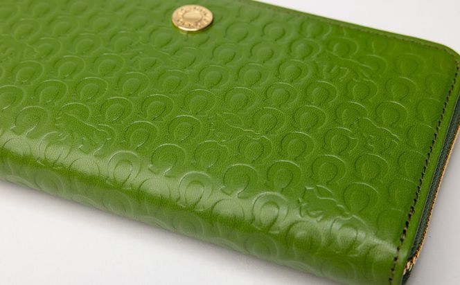 豊岡工房 イタリア製牛革 馬九行久 コインが分けられる長財布（4269）グリーン / 長財布 イタリアンレザー ４つに仕切られた小銭入れ メンズ レディース 財布 さいふ サイフ 国産 日本製 小田清株式会社