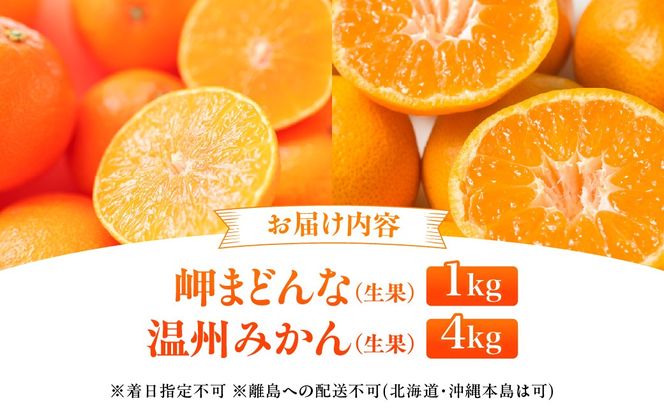 【先行予約】【数量限定】田縁農園の岬（はな）まどんな＆温州みかんセット （2026年11月25日より順次発送） IKTA005