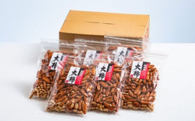 ビールが進んでゴメン！ピリっ辛っ！大粒柿の種＆カリッと香ばしく甘みの強いバターピーナッツ。大人の柿の種 元祖大柿1.2kg（200g×6パック）│柿の種 おつまみ 酒のつまみ 晩酌 ビール 三重県 四日市 ふるさと納税-[G618]