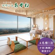 客室から太平洋が一望できる！公共の宿マウントあかね【4名様1泊2食ご宿泊券】★和洋室★(AB203)