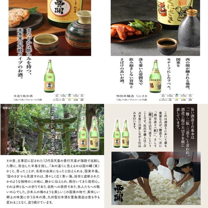 【父の日ギフト】西の関・清酒飲みくらべ（手造り純米酒＆特別本醸造くにさき）_2405R