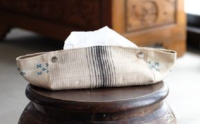 経浮花織 ティッシュケース ユーチイチチ ティッシュカバー ティッシュボックス おしゃれ かわいい 沖縄市 / FABRIC SHOP MINAMI[BCCS004-02]