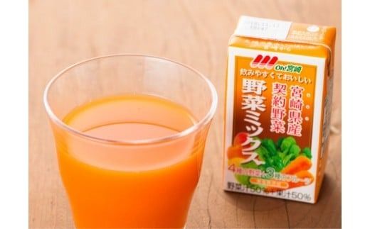 ※本数が選べる※サンA Oh！宮崎 野菜ミックス紙パック 125ml 【野菜飲料 野菜ジュース ミックスジュース 飲料類 セット ジュース ソフトドリンク】[F3014 F3015 C03027 C03028]