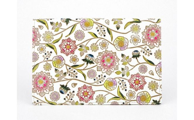 【文庫屋大関】パーソナルホルダー　ダリア＜ベリーピンク＞【皮革工芸品】 民芸品 雑貨 日用品 文房具 革小物 牛革 ファイル ケース 