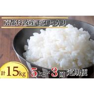 【1月発送】【定期便】令和7年産 新米 5kg 3ヶ月 京都丹波産 キヌヒカリ 白米＜JA京都 たわわ朝霧＞ 3回定期便 5kg×3回 計15kg 毎月発送に合わせて精米