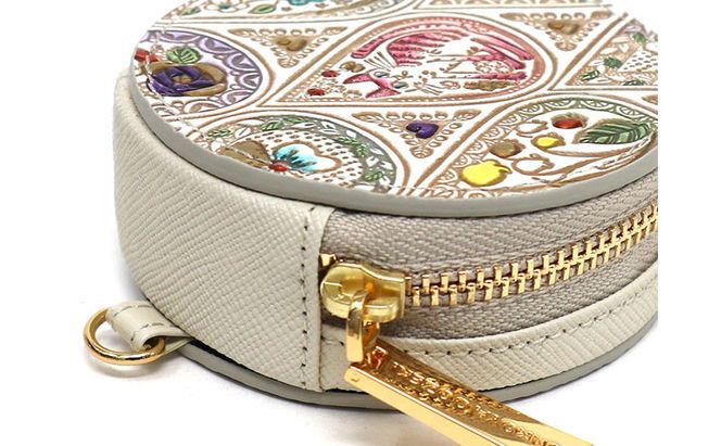 【文庫屋大関】マカロンポーチ 花と猫＜ミックス＞【皮革工芸品】 ポーチ ミニポーチ 小物入れ アクセサリー入れ イヤホン入れ 収納 保管ケース 手のひらサイズ  本革 革 皮革 工芸品 工芸 雑貨 ギフト プレゼント 日本製 東京