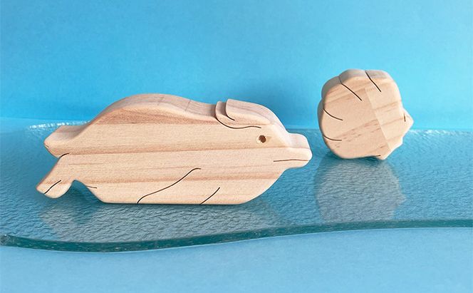 かわいい　海の生き物つみき 7種 木製 おもちゃ 知育 インテリア プレゼント 贈り物